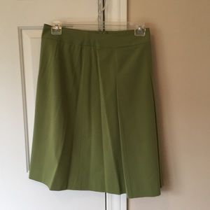 Talbots Avocado Green Skirt tiny spot shown EUC